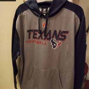 Houston Texans Genuine NFL Hoodie warmup men's XL gray with logo